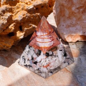 Rainbow Moonstone Orgone Pyramid