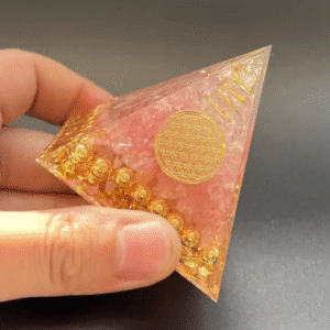 Rose Quartz Pink Orgone Pyramid
