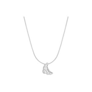 925 silver croissant necklace-argent