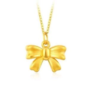 925 silver bow lily of the valley necklace