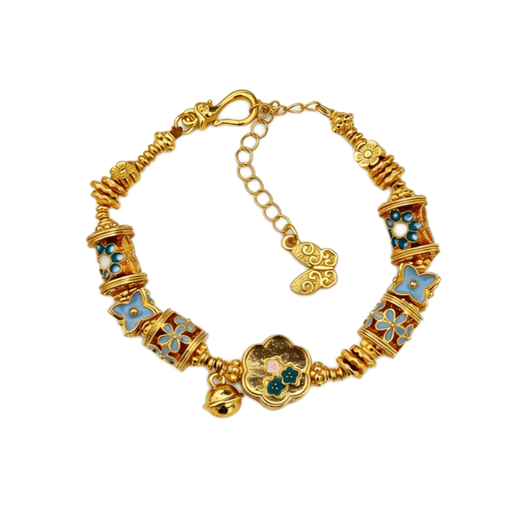 Luxury Floral Beaded Bracelet
