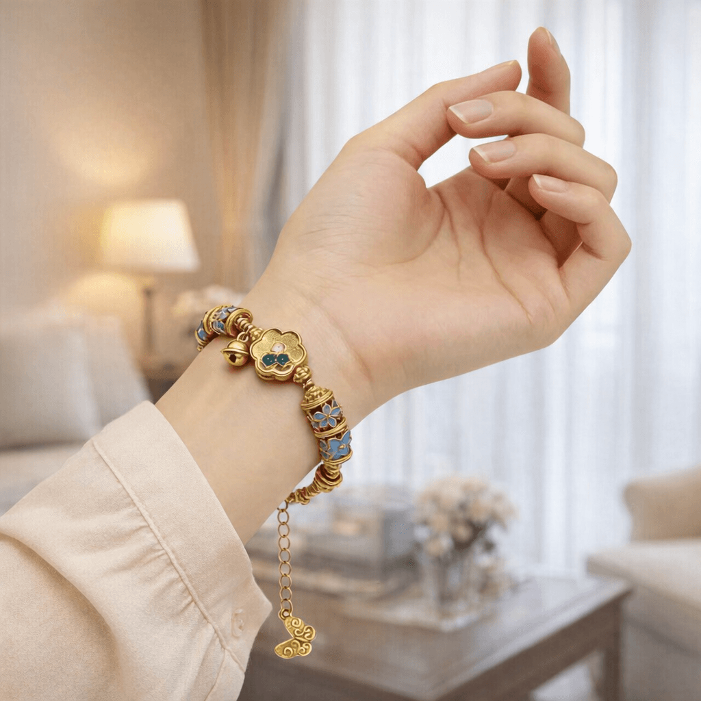 Luxury Floral Beaded Bracelet