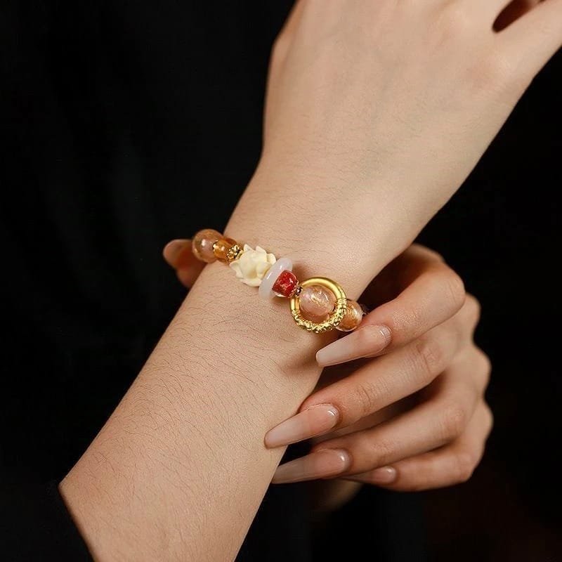 Oriental Charm Beaded Bracelet