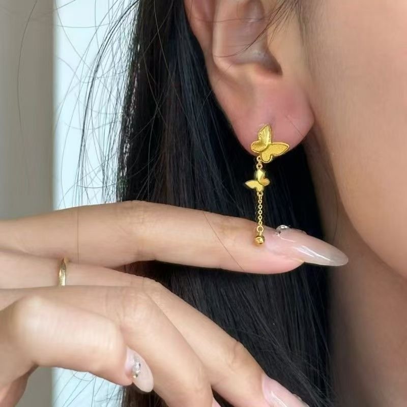 Elegant Butterfly Dangle Earrings